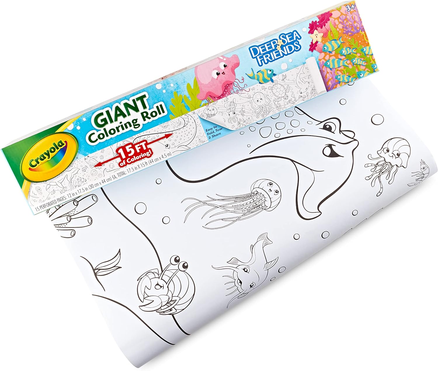 Crayola Under the Sea Giant Coloring Roll - Laadlee