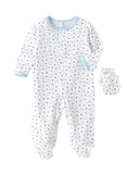 Tiny Hug Baby Sleep Suit with Mittens - Teddy Bear - Laadlee