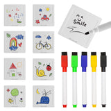 Picasso Magnetic White Board Tiles with 5 Markers - 13pcs
