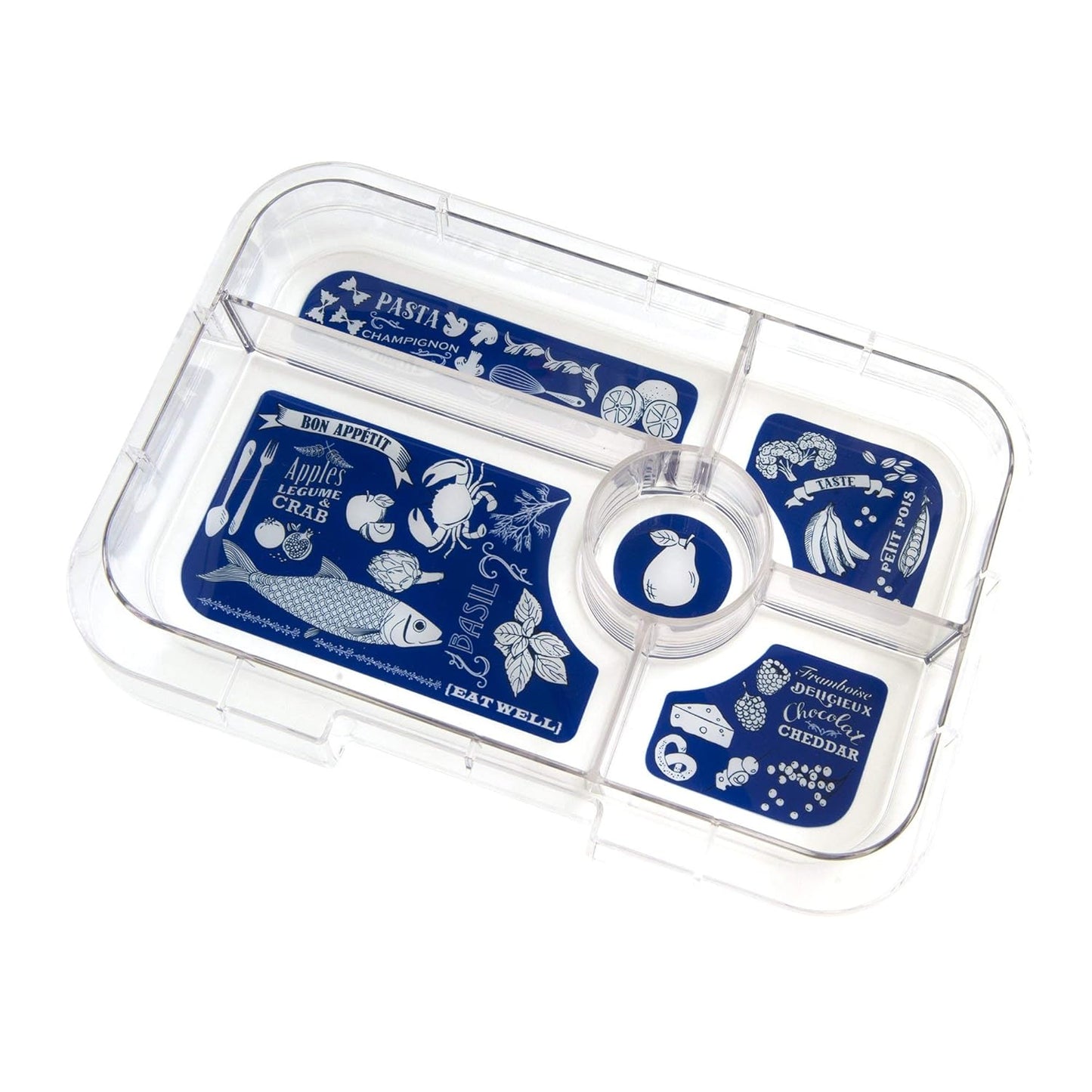 Yumbox Tapas 5 Compartment Bon Appetit Tray Lunch Box - Antibes Blue