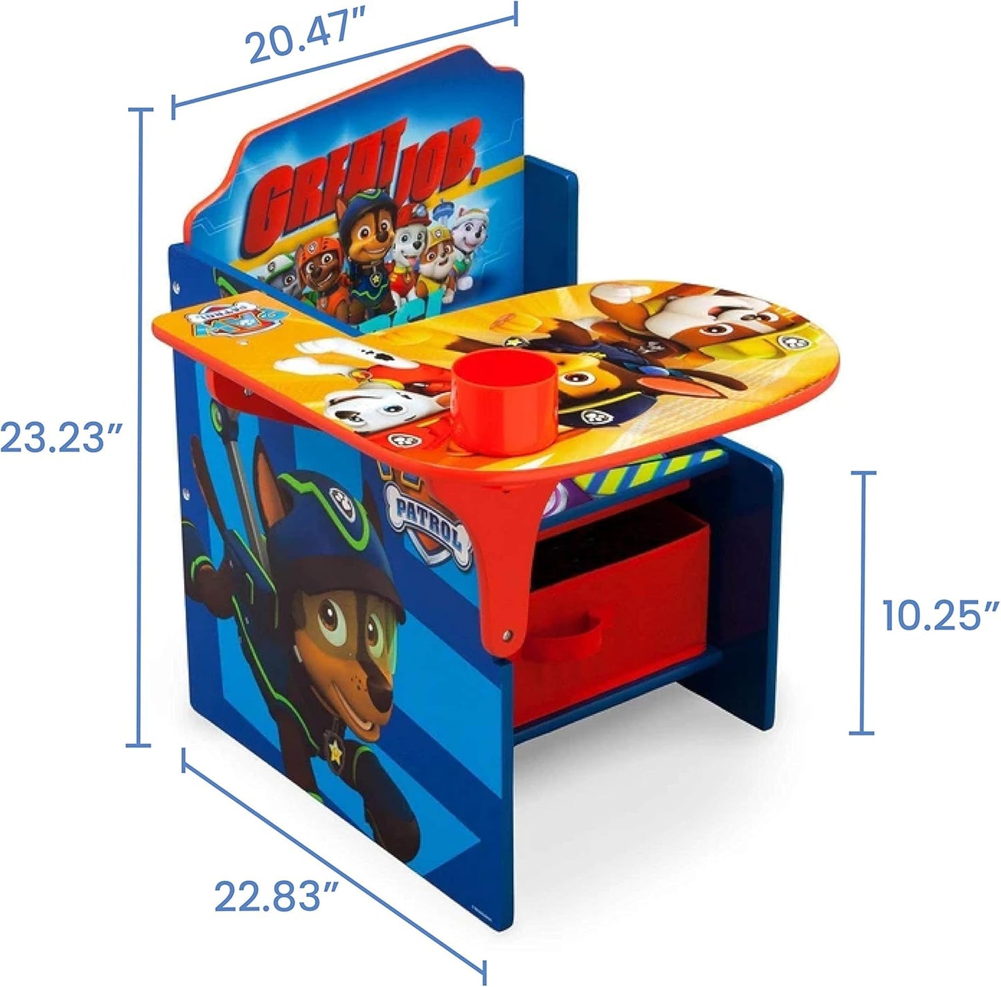 Delta Children Paw Patrol Chair Desk With Storage Bin