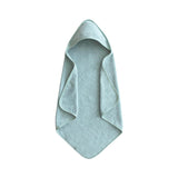 Mushie Hooded Towel Sea Mist - Laadlee