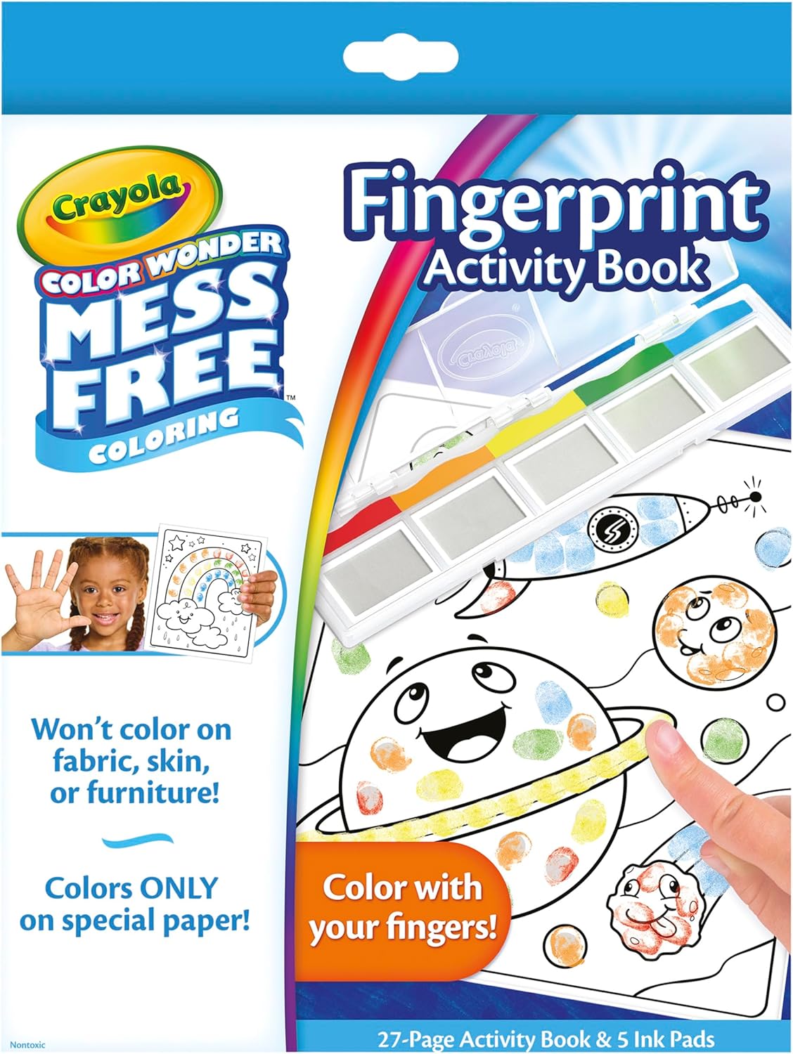 Crayola Color Wonder Fingerprint Activity Book - Laadlee