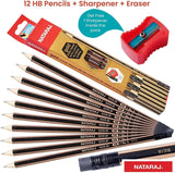 Nataraj Gold HB No.2 Pencil With Sharpener 12 Pcs/Pack