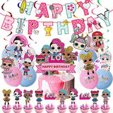 Brain Giggles Super Hero LOL Design Tableware Set for Birthday Decoration – 136 Pcs