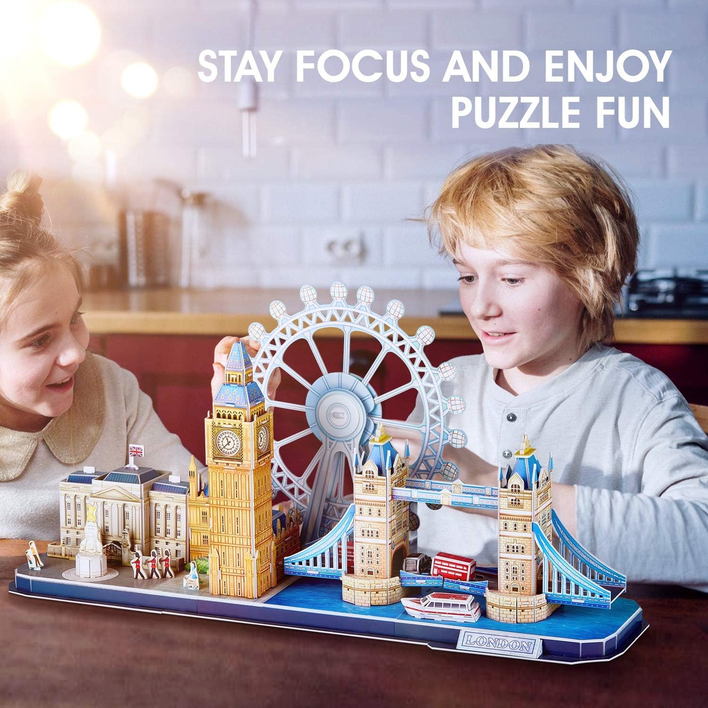 Cubicfun 3D Puzzle Cityline London - 107Pcs