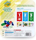 Crayola My First Tripod Washable Markers - Pack of 8 - Laadlee