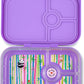 Yumbox Panino  4 Compartment Panda Lunch Box - Dreamy Purple