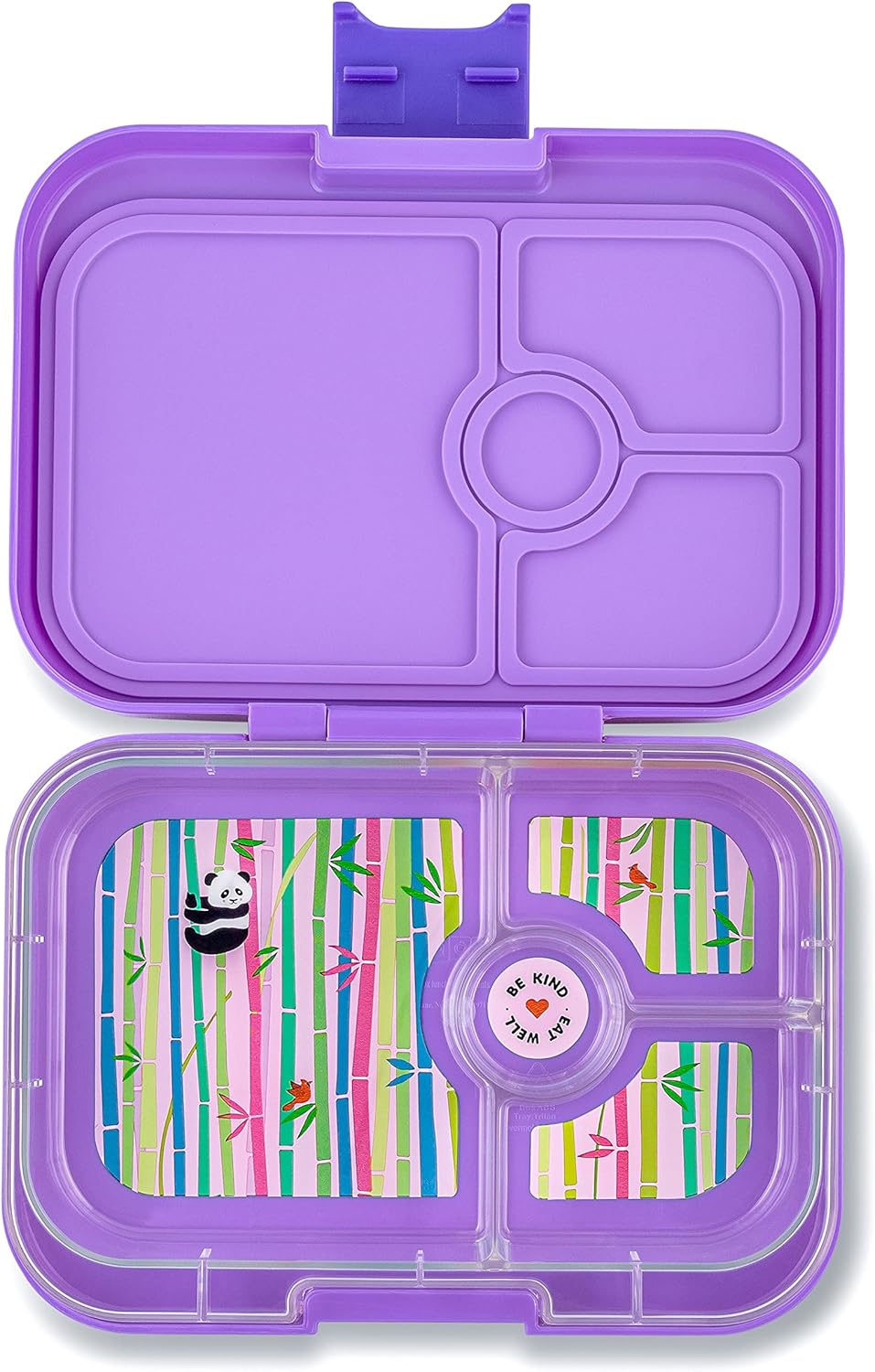 Yumbox Panino  4 Compartment Panda Lunch Box - Dreamy Purple