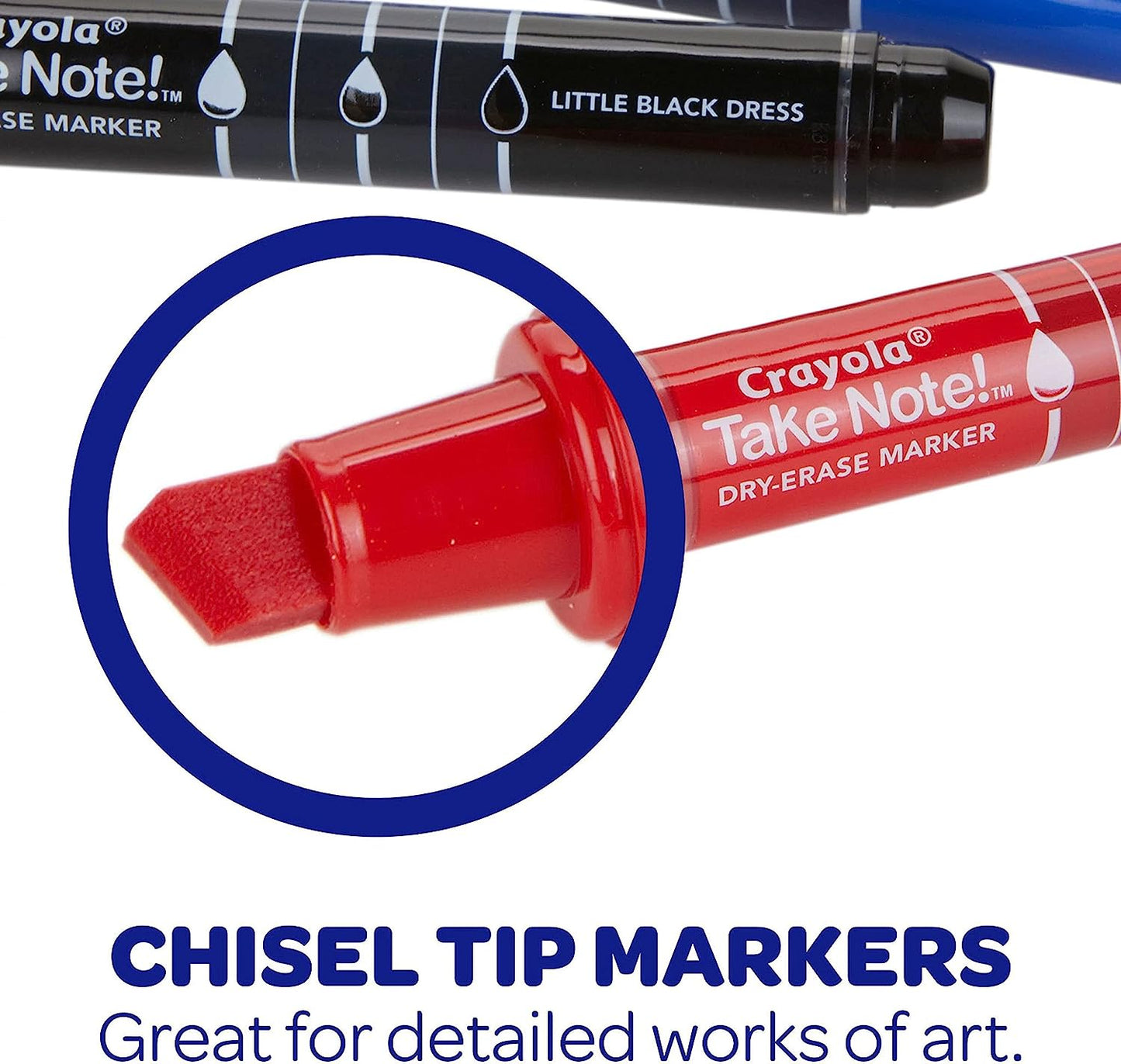 Crayola Take Note Colored Dry Erase Markers - Pack of 12