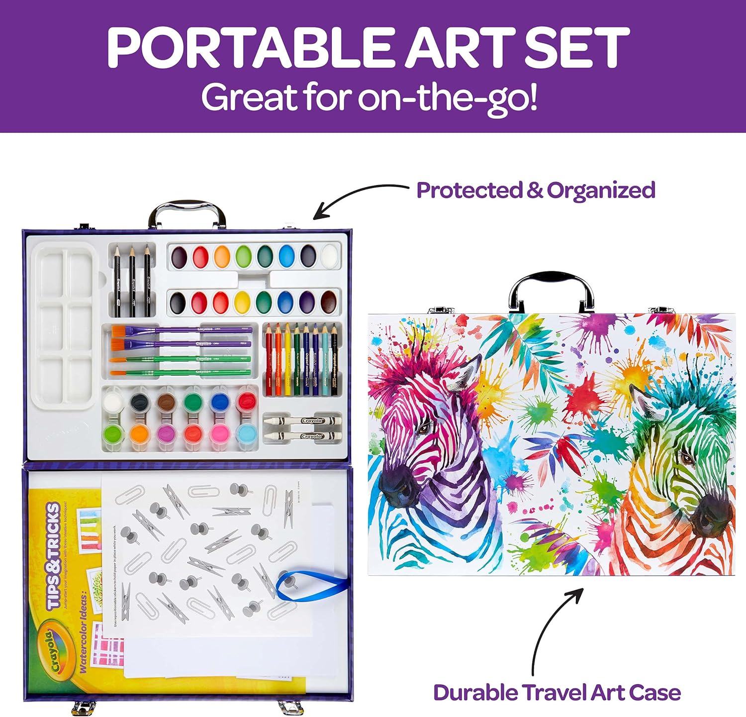 Crayola Table Top Easel Art Case for Kids - Laadlee