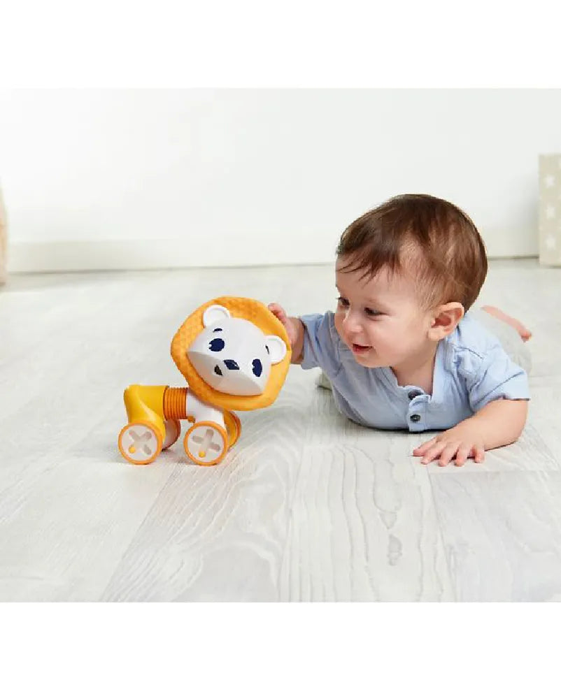 Tiny Love Tiny Rolling Toy - Leonardo The Lion - Orange - Laadlee