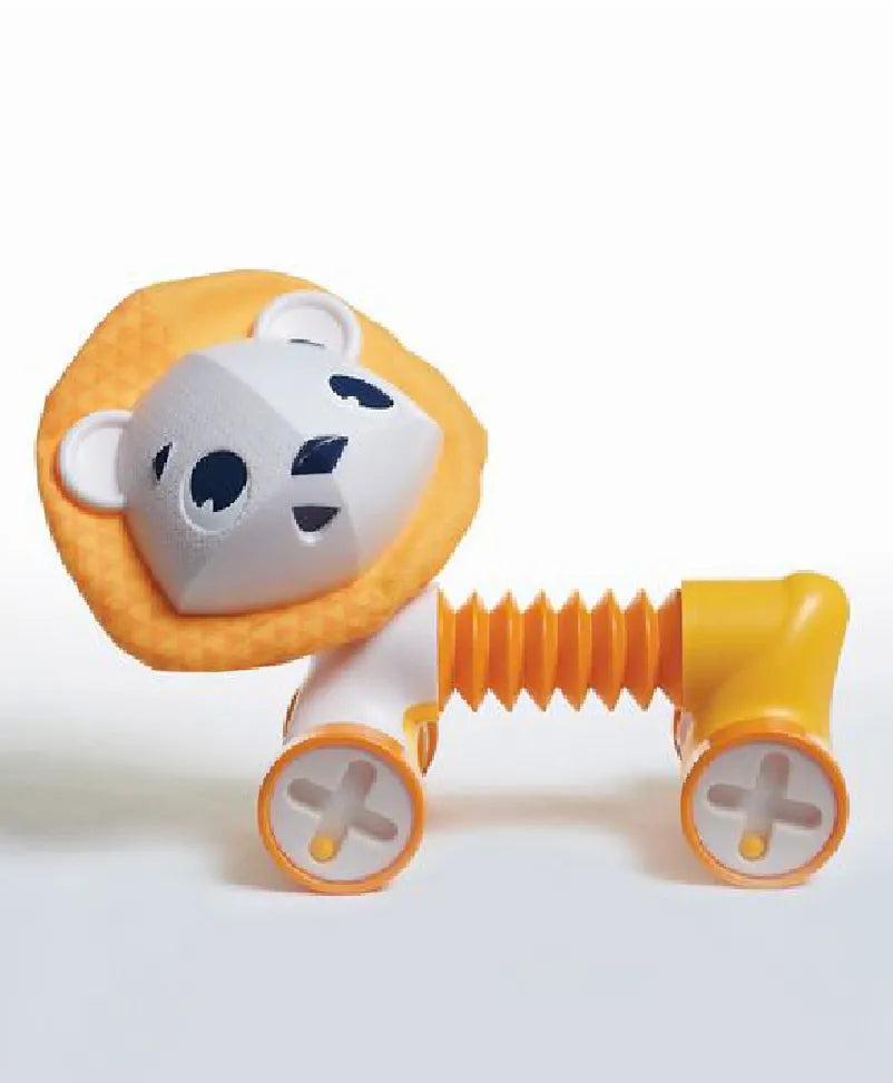 Tiny Love Tiny Rolling Toy - Leonardo The Lion - Orange - Laadlee