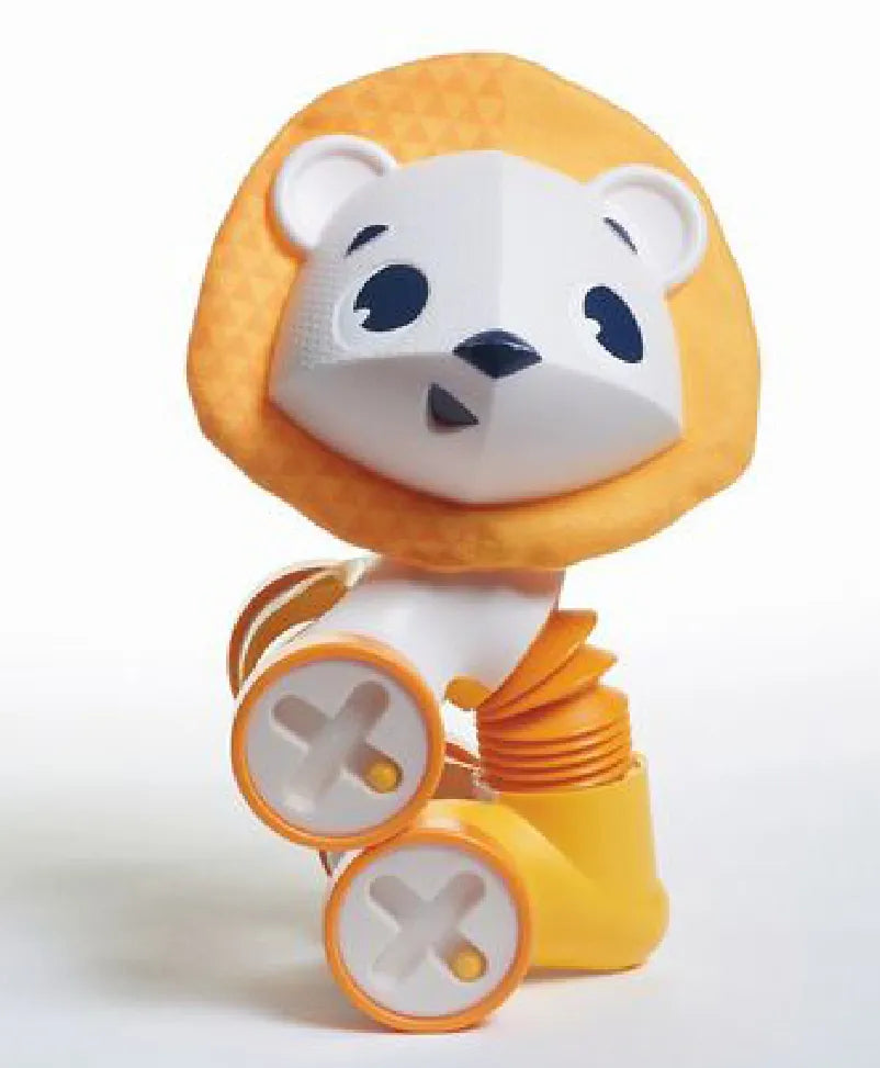 Tiny Love Tiny Rolling Toy - Leonardo The Lion - Orange - Laadlee