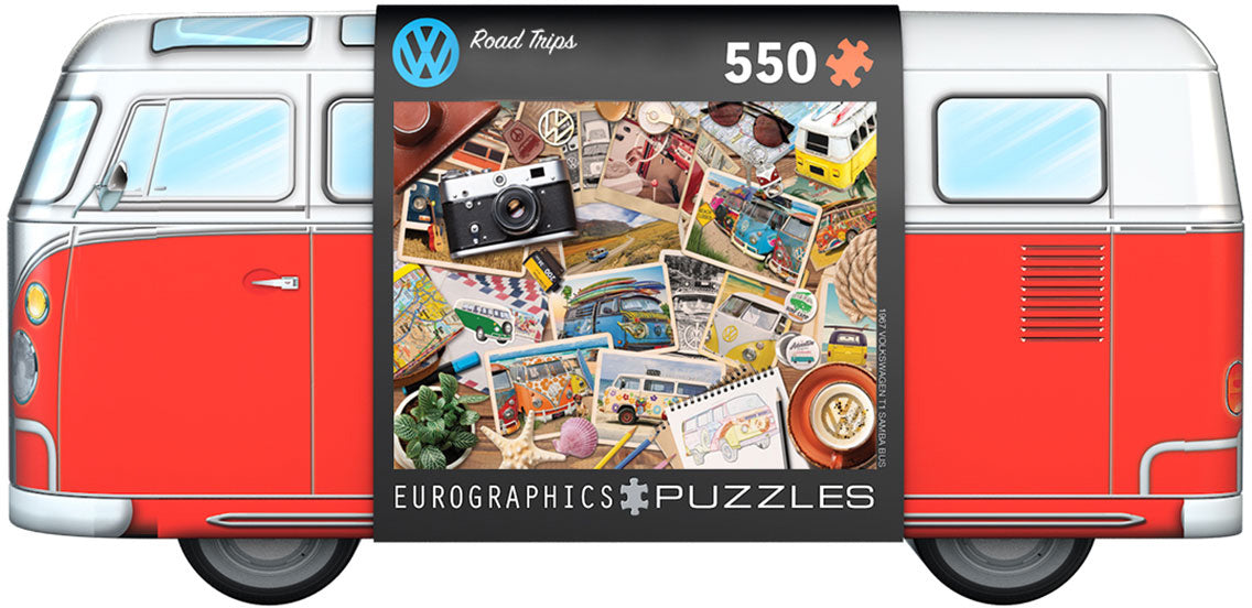 eurographics-vw-bus-road-trips-puzzle-100pcs - 1