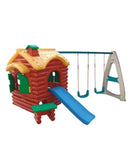 MYTS Mega Kids 3 In 1 Playhouse With Slide And Swings