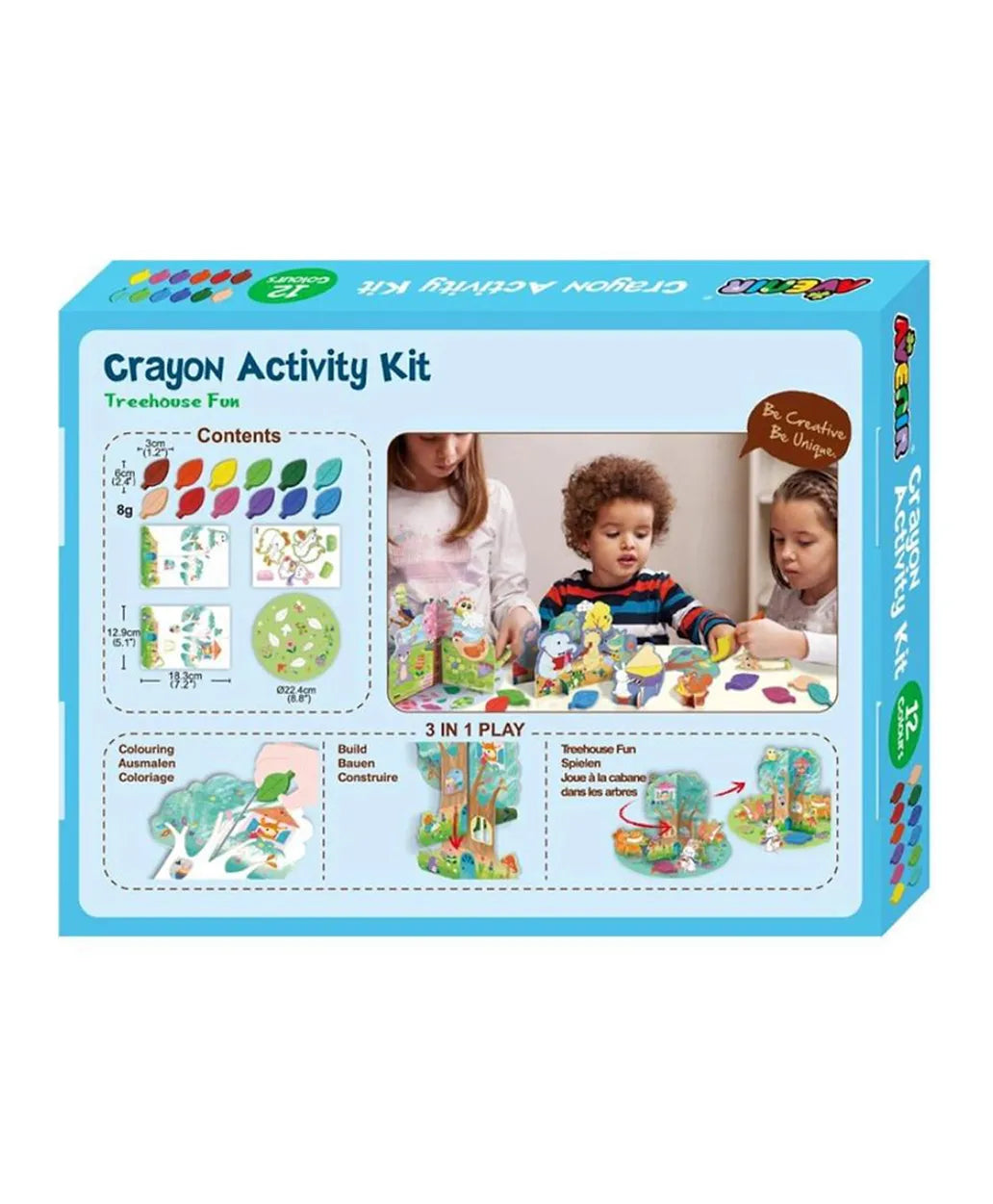 Avenir Crayon Activity Kit - Treehouse Fun - Laadlee