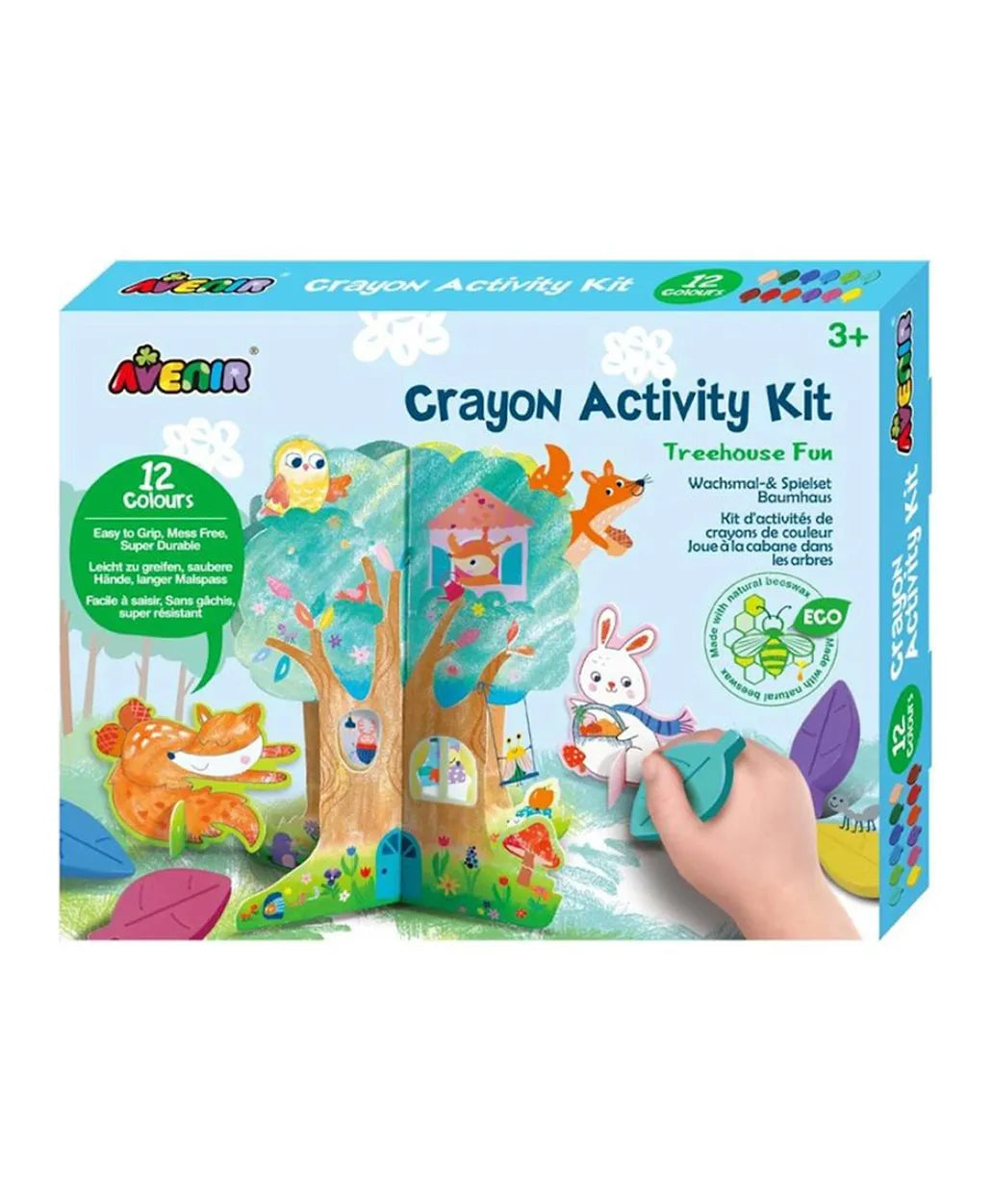 Avenir Crayon Activity Kit - Treehouse Fun - Laadlee