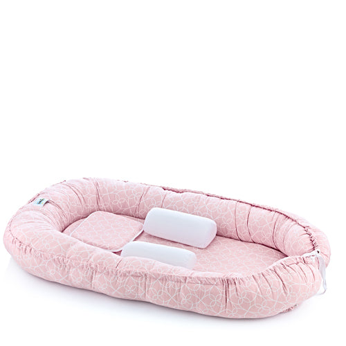 Babyjem Babynest with Support Pillows - Pink