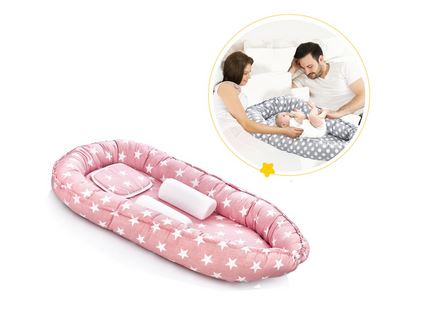 Babyjem Babynest with Support Pillows - Pink