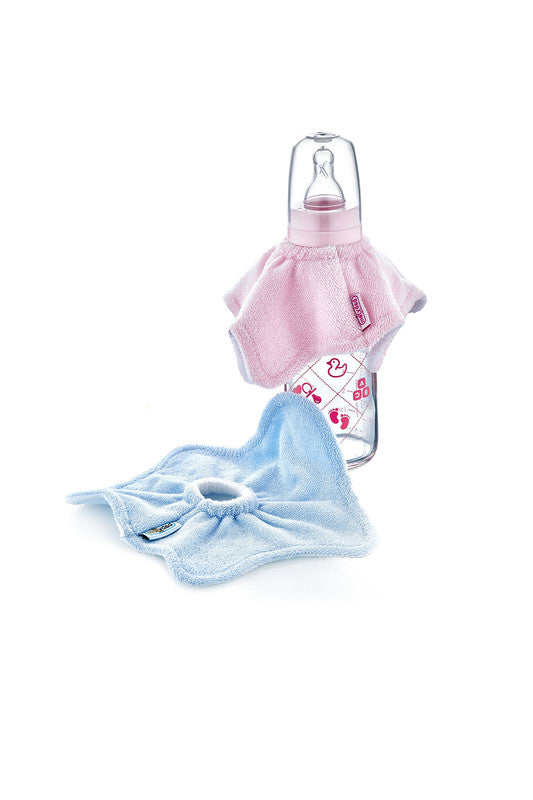 Babyjem Baby Bottle Bib - Blue - Laadlee