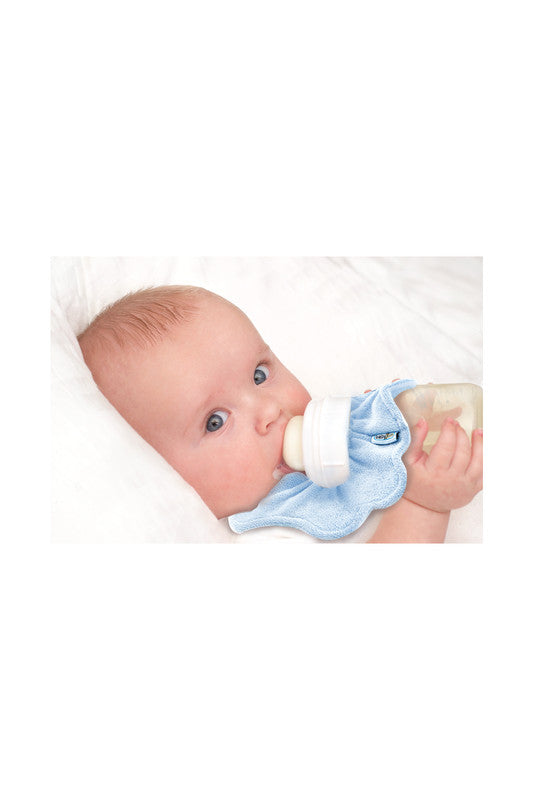 Babyjem Baby Bottle Bib - Blue - Laadlee