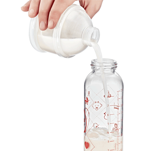 Babyjem Milk Powder Dispenser Container - White - Laadlee