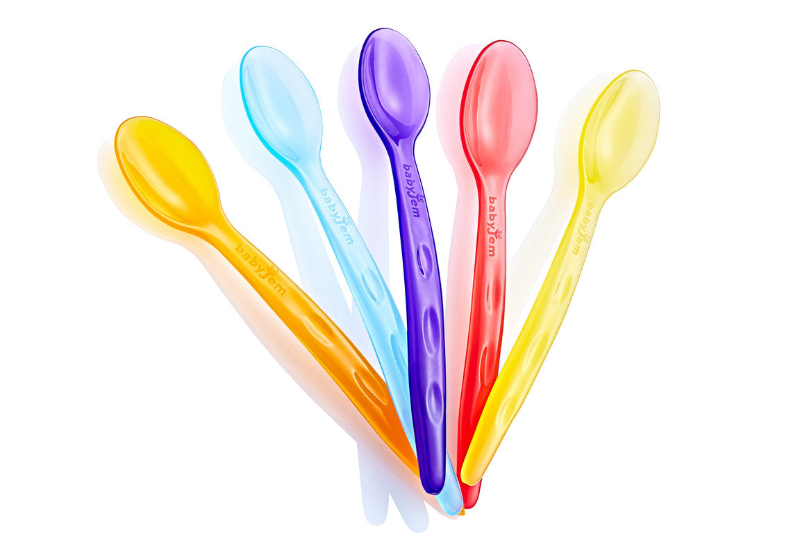 Babyjem Transparent Cup Spoon - Pack Of 5 - Laadlee