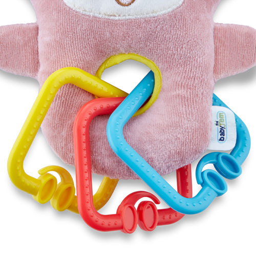 Babyjem Little Monkey Toy - Pink - Laadlee
