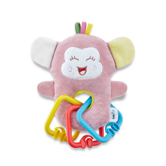 Babyjem Little Monkey Toy - Pink - Laadlee