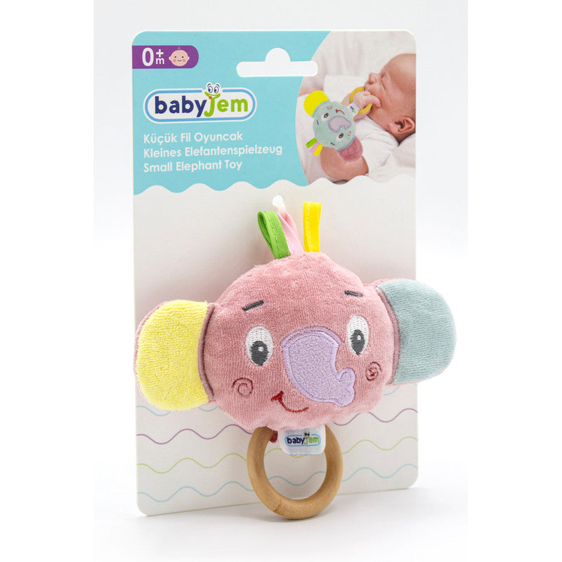 Babyjem Small Elephant Toy - Pink - Laadlee