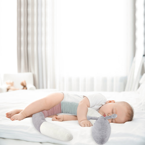 Babyjem Caterpillar Positioner Velvet Pillow -Multicolor - Laadlee
