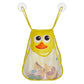 Babyjem Duck Shaped Bath Toy Organizer Bag - Yellow