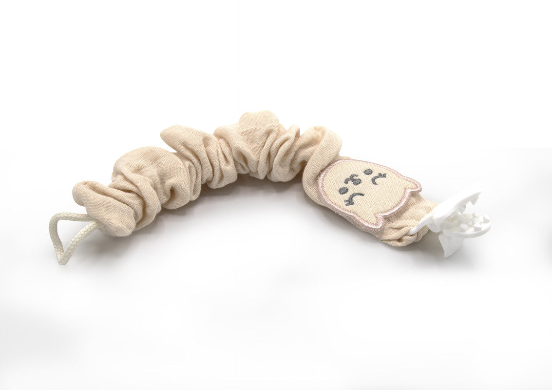 Babyjem Cat Pacifier Holder - Peach - Laadlee