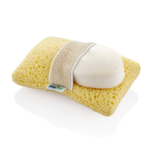 Babyjem Bath Sponge with Hand Grip - Yellow