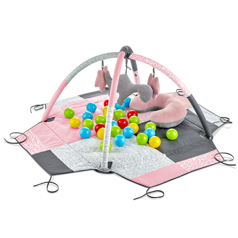 Babyjem Play Mat with Balls & Toys - Pink