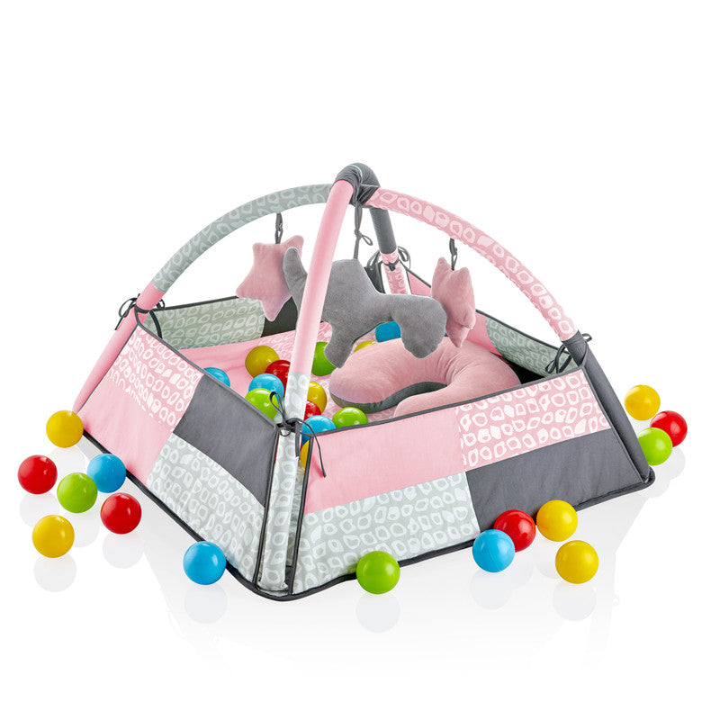 Babyjem Play Mat with Balls & Toys - Pink