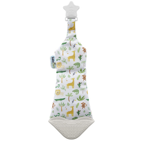 Babyjem Baby Teething Scarf & Tie - White - Laadlee