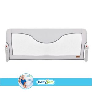 Babyjem Bedrail Barrier - White