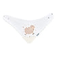 Babyjem Triangle Bib with Teether - White