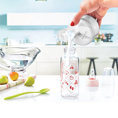 Babyjem  Powder Milk Container - White - Laadlee