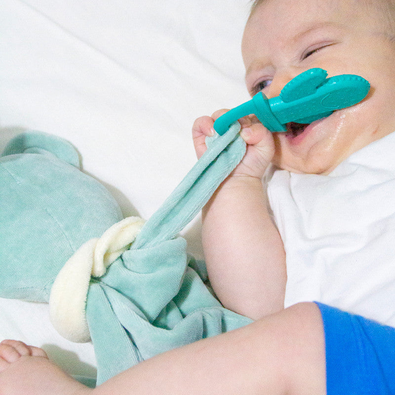 Babyjem Sleep Buddy with Teether - Green - Laadlee