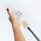 Babyjem Bottle and Nipple Cleaning Brush - Cream - Laadlee