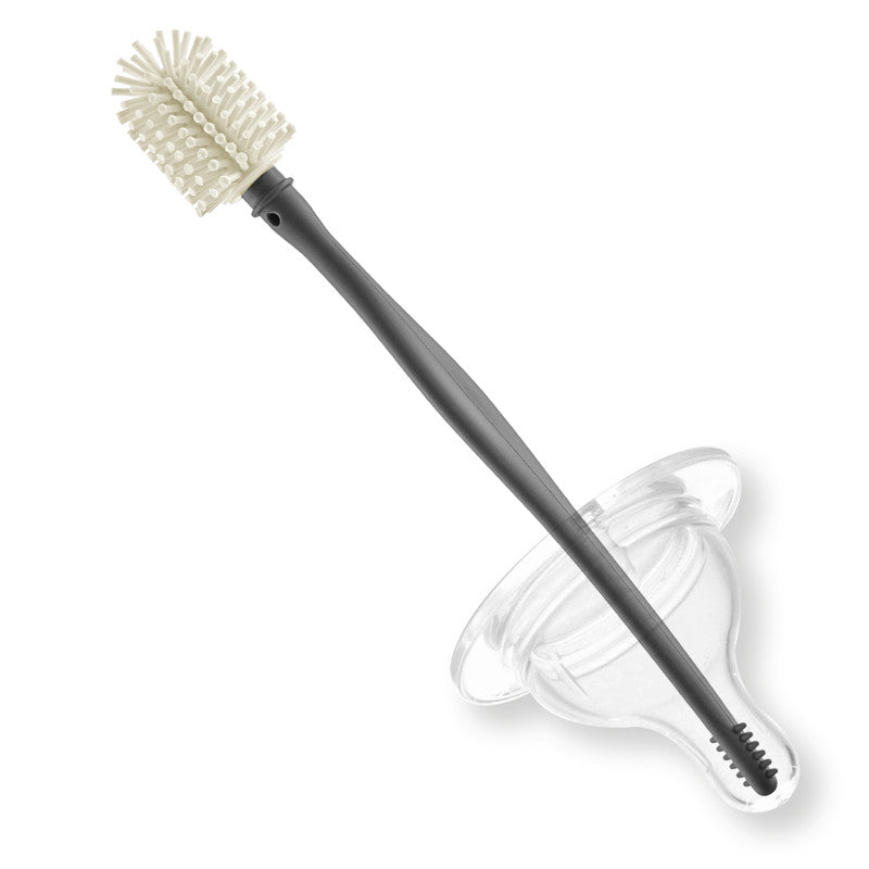 Babyjem Bottle and Nipple Cleaning Brush - Cream - Laadlee