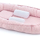 Babyjem Babynest with Support Pillows - Pink