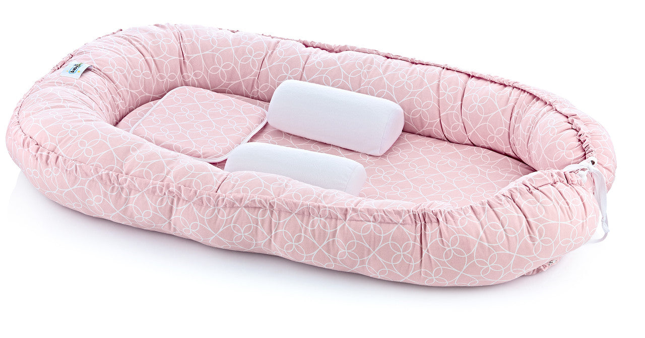 Babyjem Babynest with Support Pillows - Pink