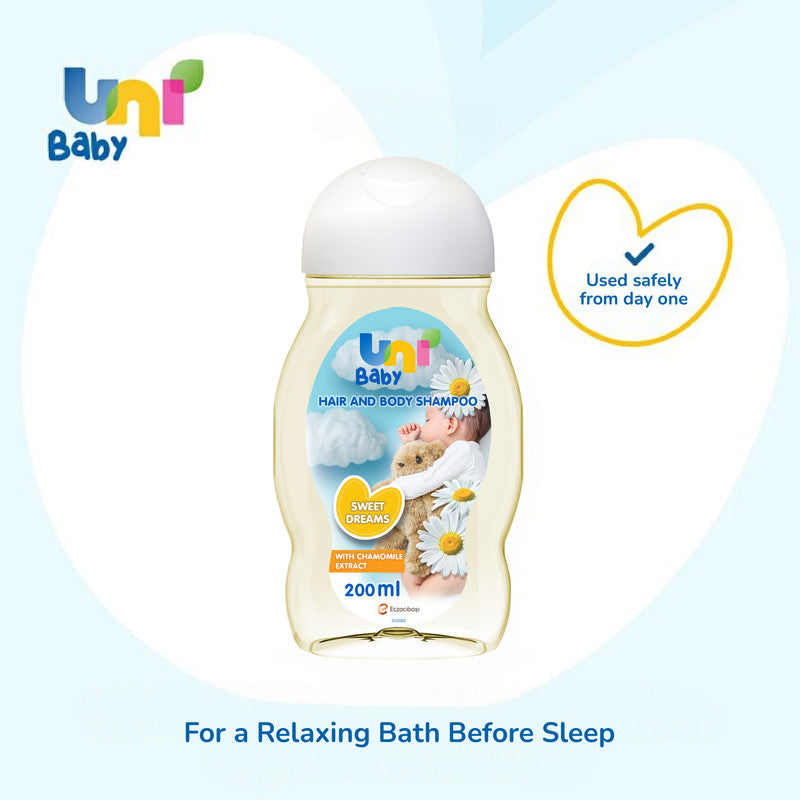 Uni Baby Sweet Dreams Hair and Body Shampoo - 200ml