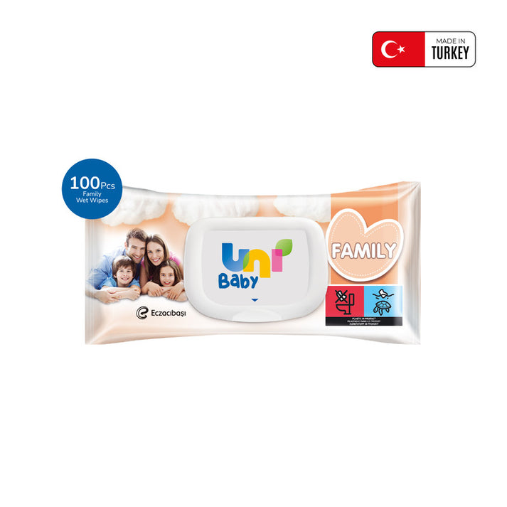 Uni Baby Family Wipes - 100pcs