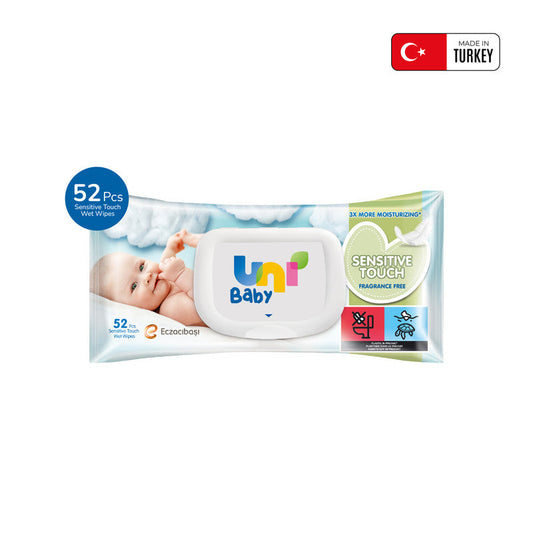 Uni Baby Sensitive Touch Wipes Fragrance Free - 52pcs