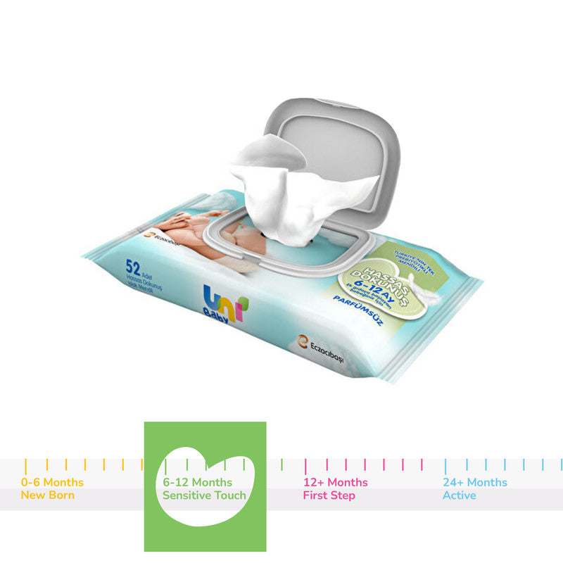 Uni Baby Sensitive Touch Wipes Fragrance Free - 52pcs